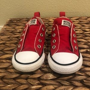 Toddler Converse All Star simple sneakers, red